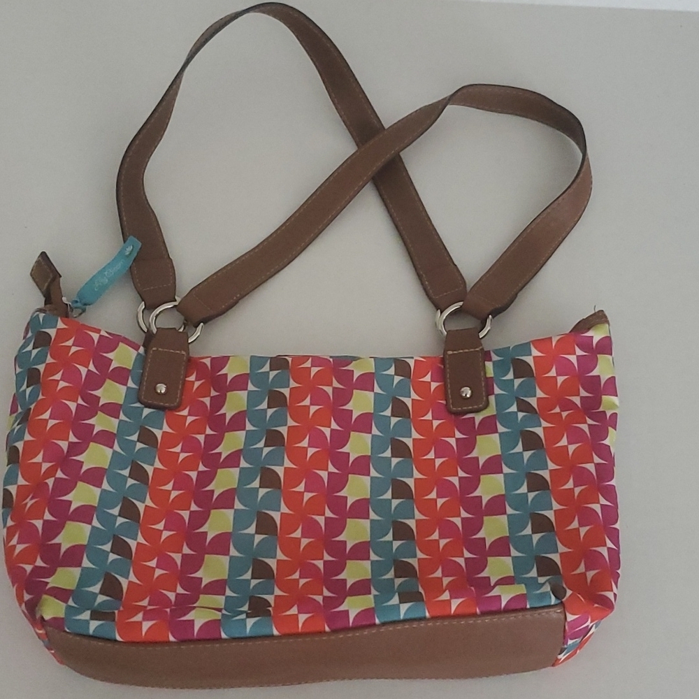 Lily Bloom nylon purse. 3 pockets inside. Some pen marks in lining. - Picture 4 of 6